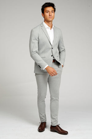 The Original Performance Suit™️ (Light Grey) + Shirt & Tie - Package Deal