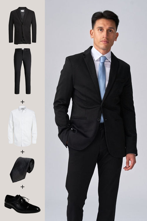 The Original Performance Suit + Shirt, Tie & Derby Shoes - Package Deal - TeeShoppen Group™