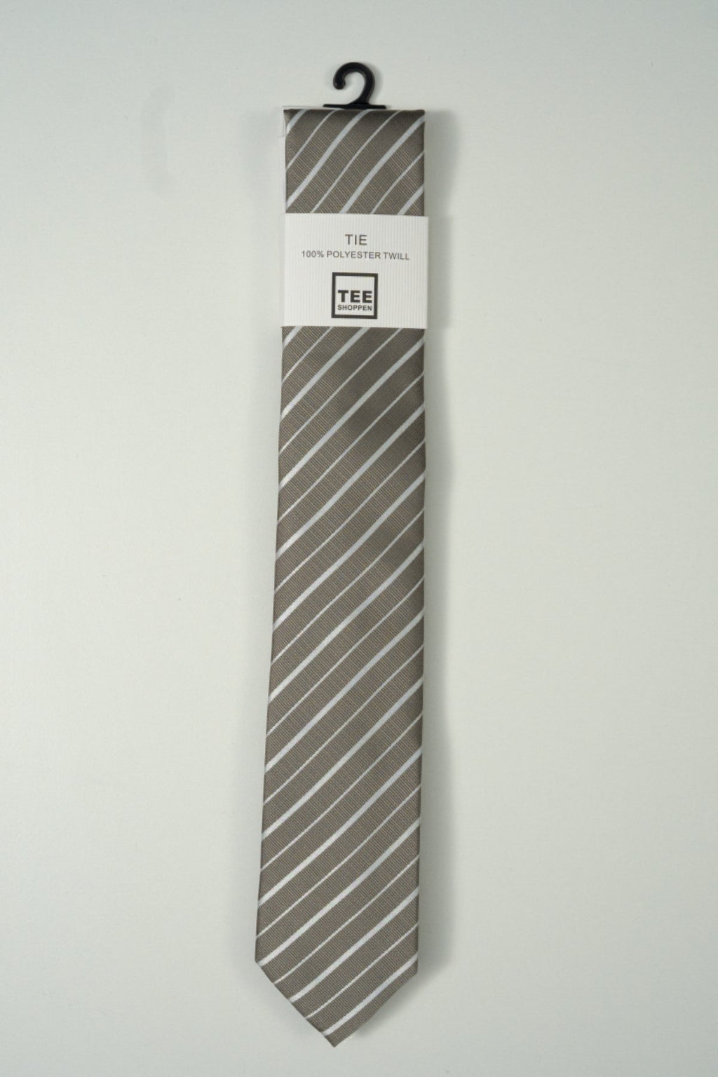 Cravate - Rayée beige