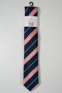 Cravate - Rayée marine