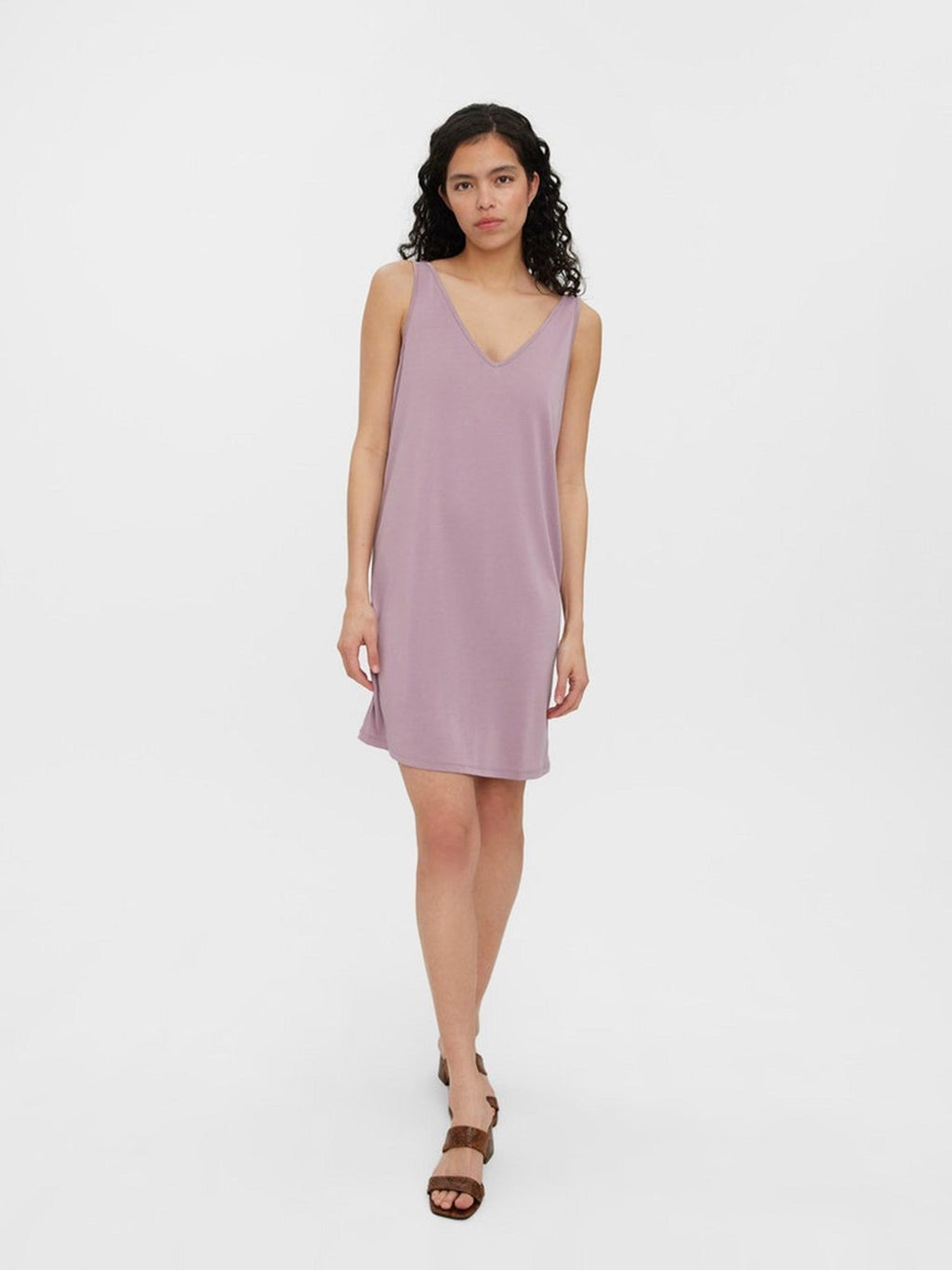 Robe de col en vill en V - Elderberry
