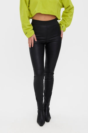 Storm gesneden leggings - zwart