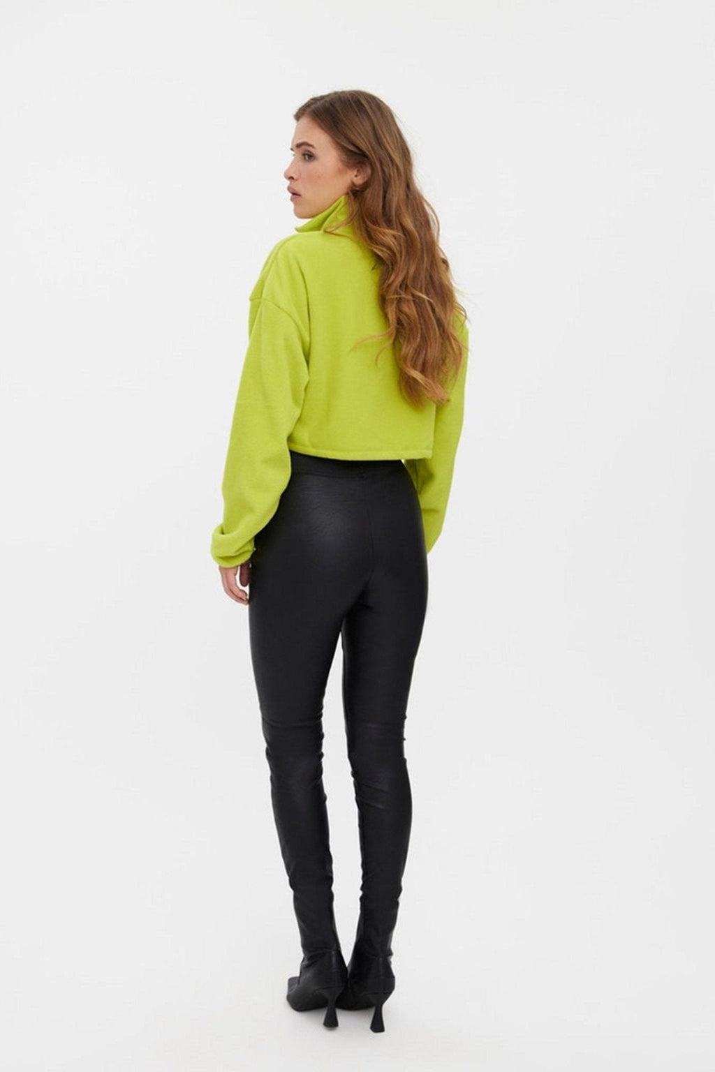 Storm gesneden leggings - zwart
