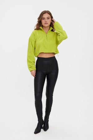 Storm gesneden leggings - zwart
