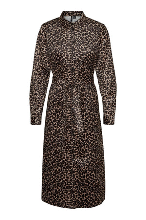 Robe chemise en veau Ida - Leo Silver Mink