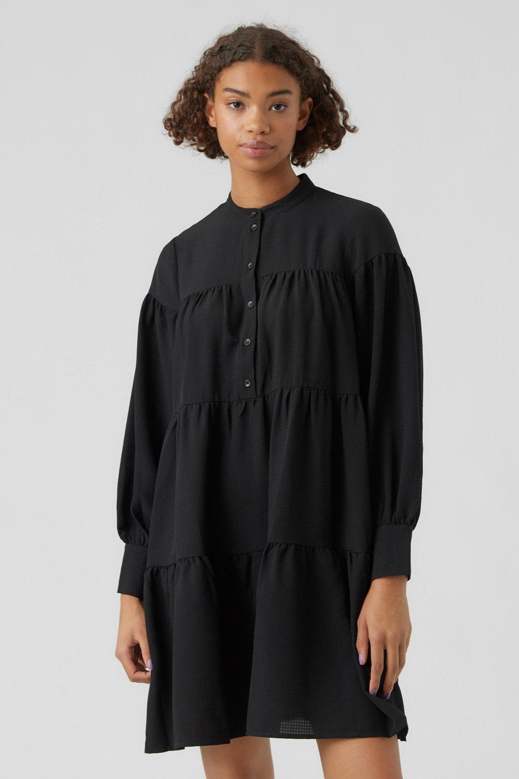 Hyms Long Sleeve Dress - Black