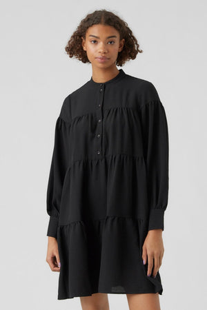 Hyms Long Sleeve Dress - Black