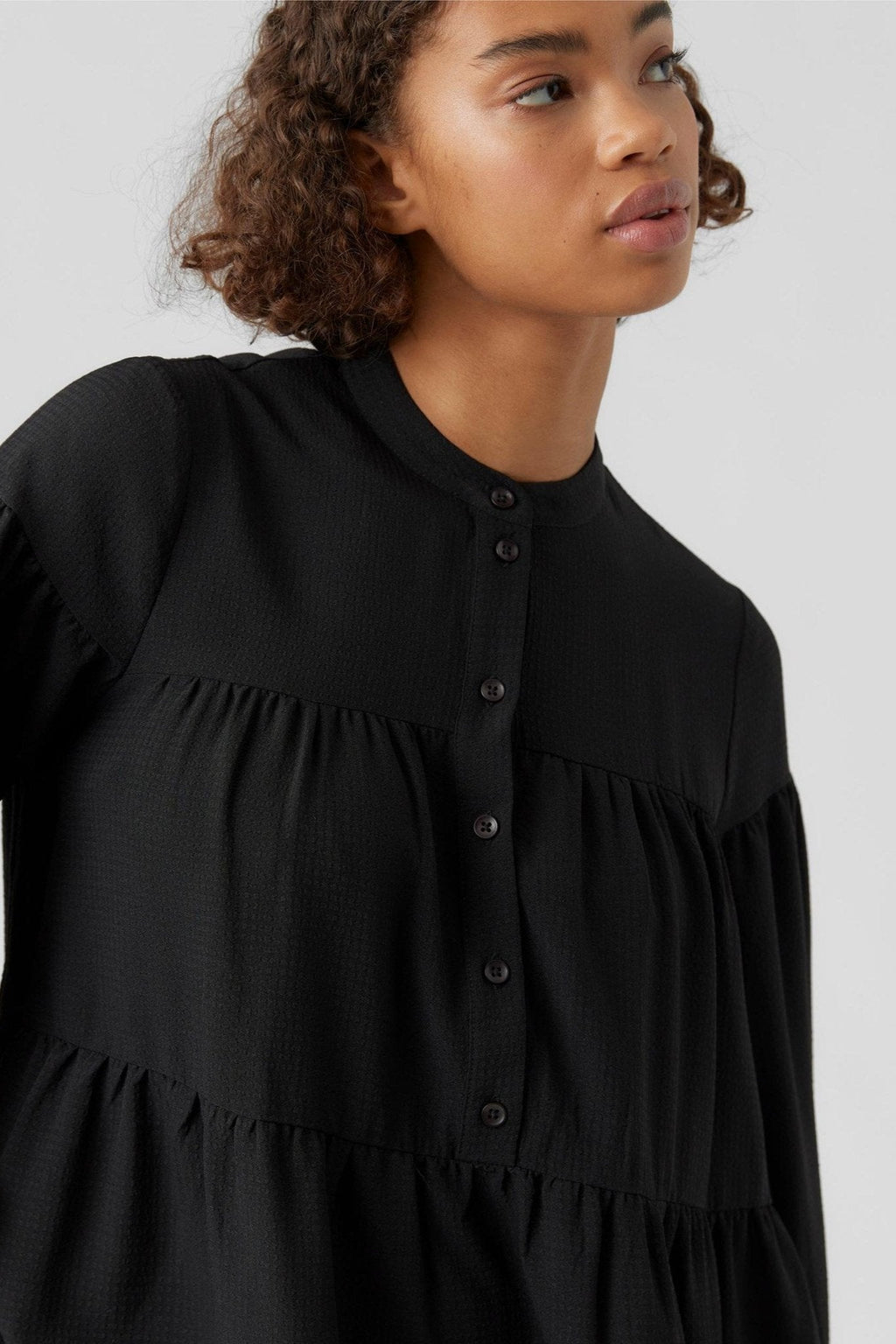 Hyms Long Sleeve Dress - Black