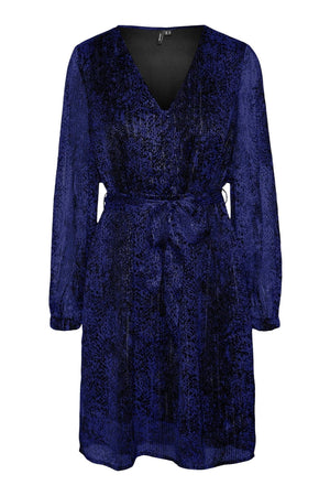Nala v -neck kjole - sodalite blauw
