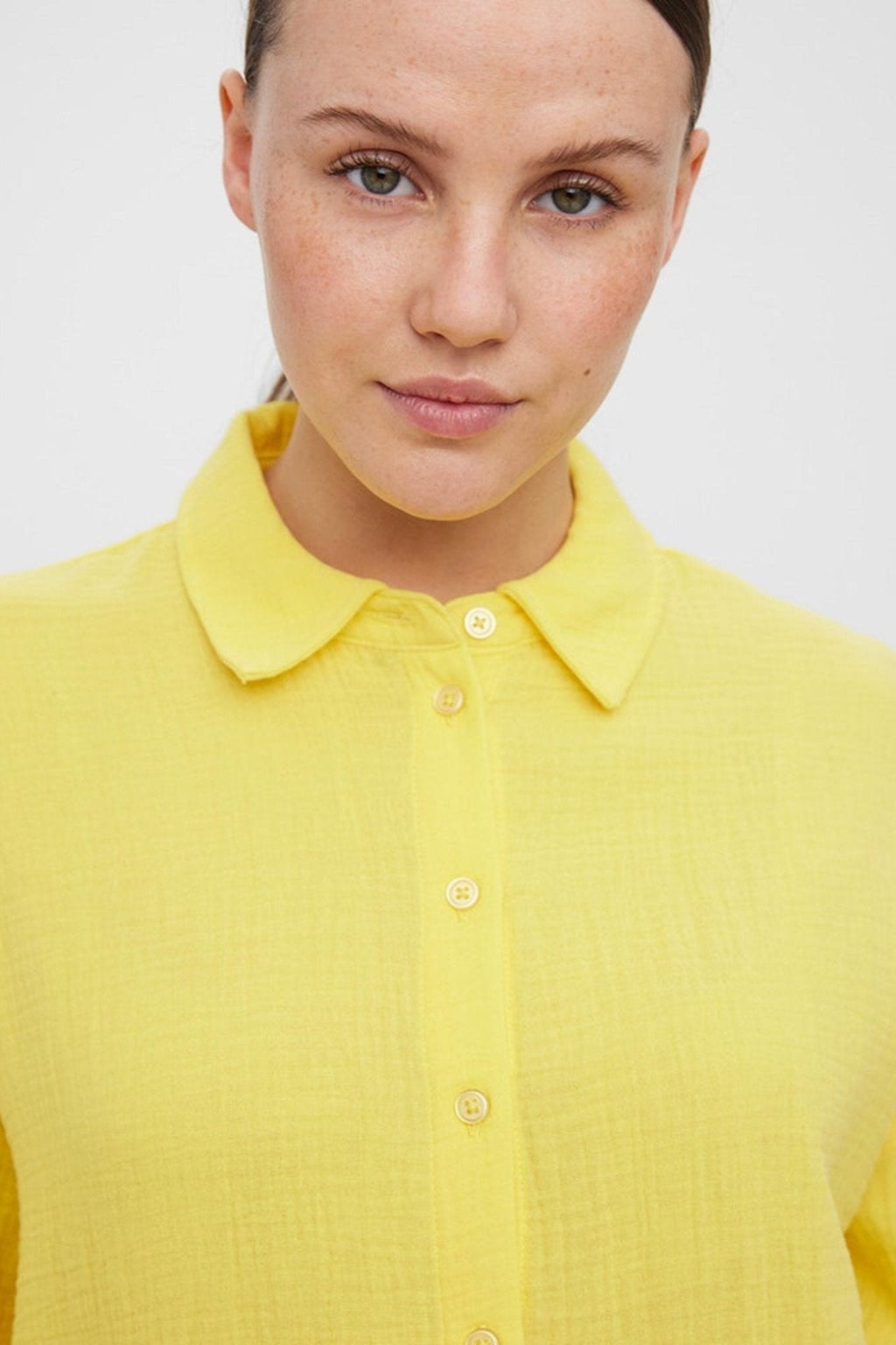 Natali 3/4 overshirt - Jaune
