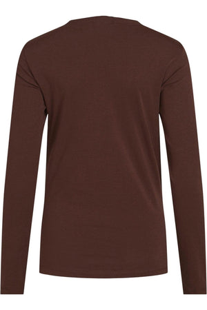 Crunch lange mouwen top - Demitasse