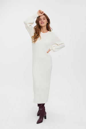 Valor O-Neck knit dress - Birch