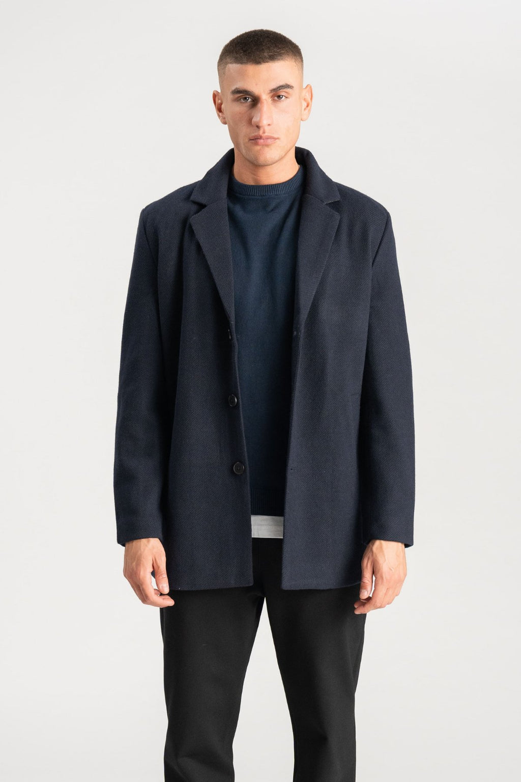 Woolcoat - Navy