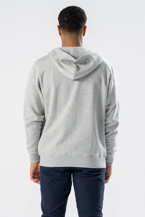 Zip Hoodie - Ash Grey - TeeShoppen Group™ - Shirt - TeeShoppen