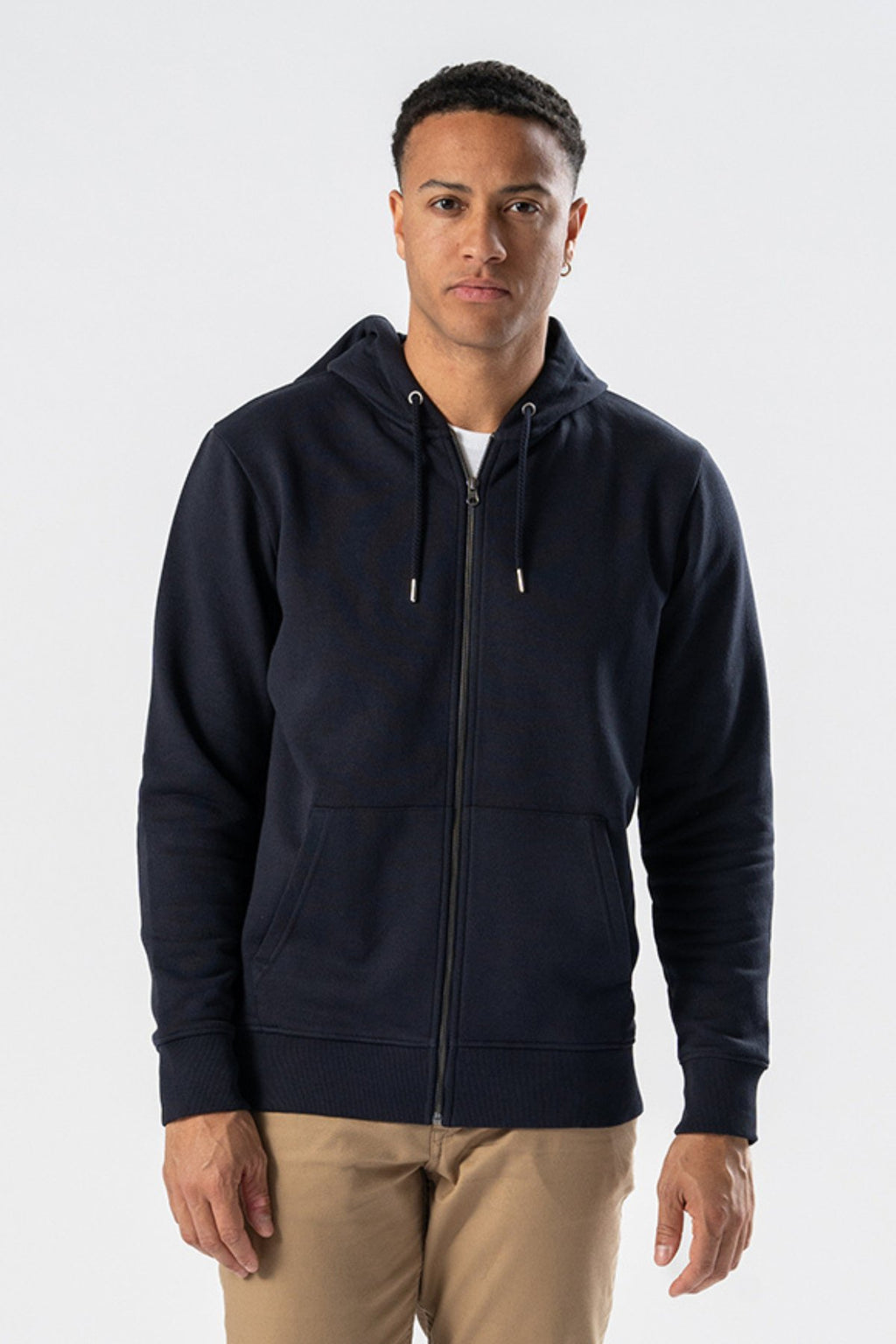 Zip Hoodie - Navy Blue