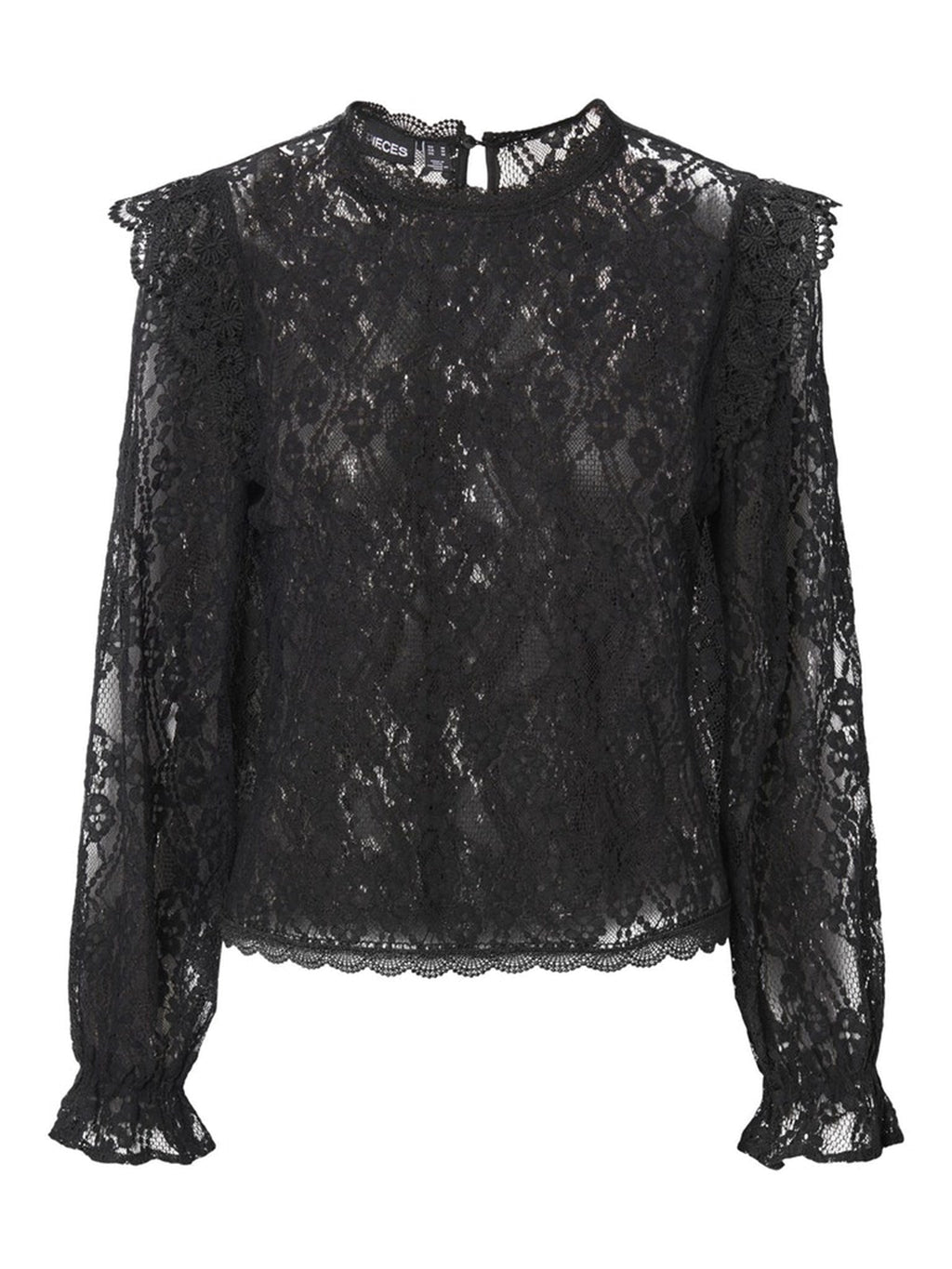 Blouse Allie en dentelle - noir