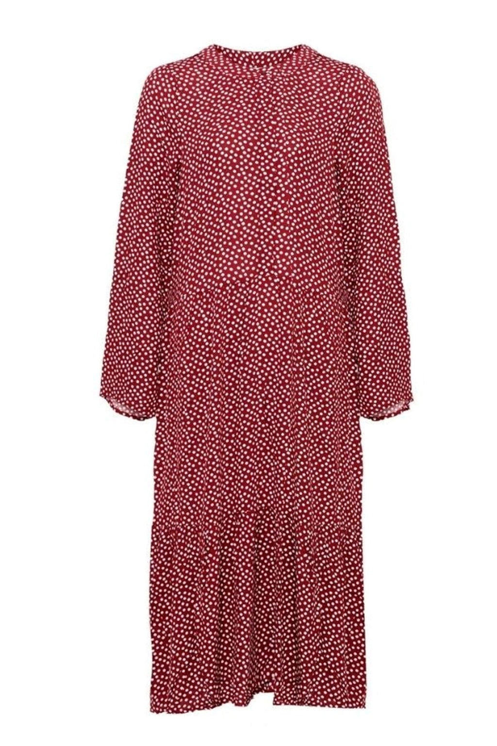 Robe Anna à manches longues - Tomate séchée