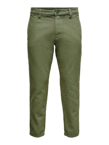 Avi Beam Chino Twill Pants - Olive Night