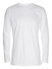 T-shirt basique à manches longues - blanc