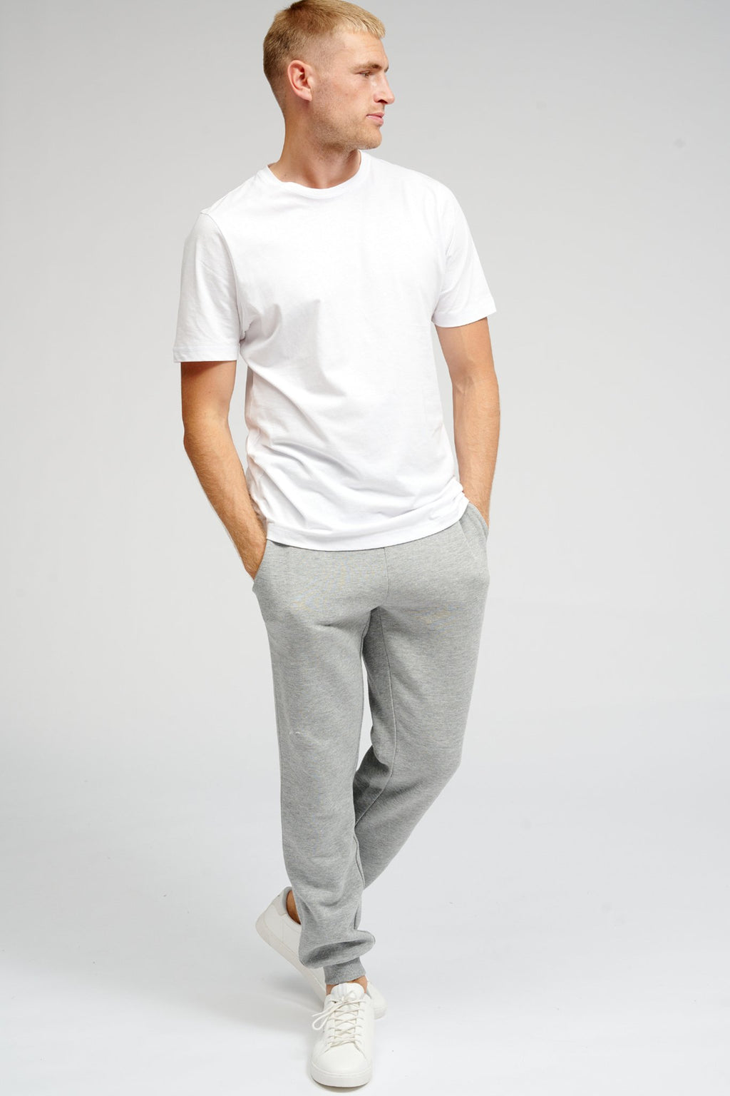 Pantalon de survêtement de base - mélange gris clair