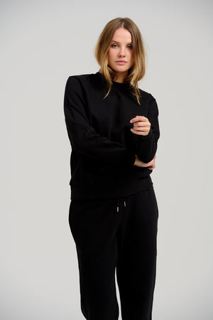 Basic SweetSuit avec Crewneck (noir) - Forme d'emballage (femmes)