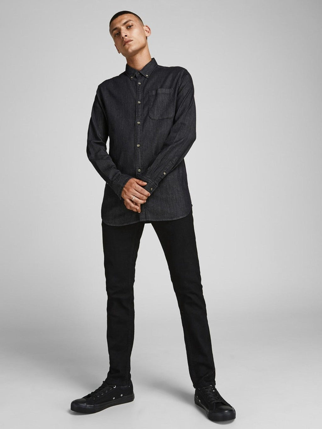 Brook Denim Shirt - Black Denim