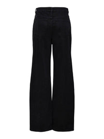 Camille Wide Leg Jeans - Black Denim