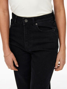 Camille Wide Leg Jeans - Black Denim