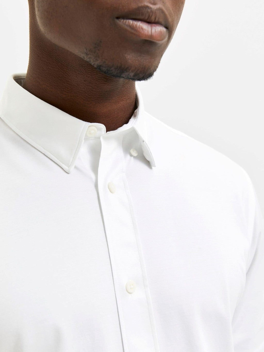Charles Slim Shirt - blanc