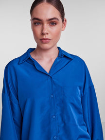 Chrilina Oversadized Shirt - Mazarine Bleu