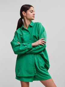 Chrilina Oversadized Shirt - Simple Green