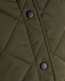 Daisy Short Quilt Vest - Khaki