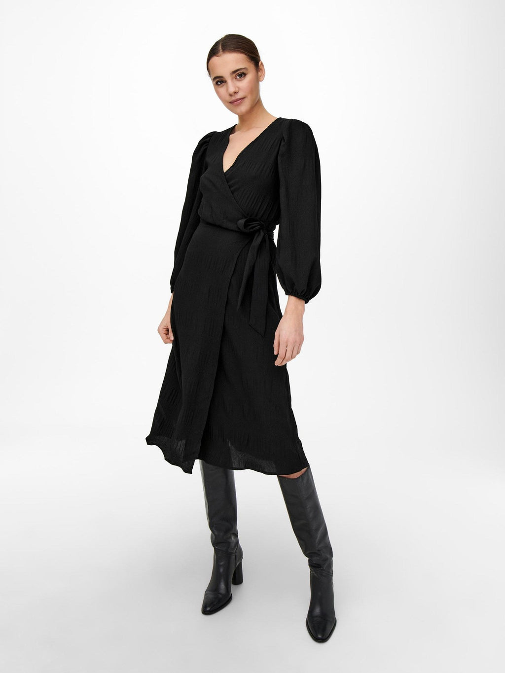 Dion Wrap Robe - Black