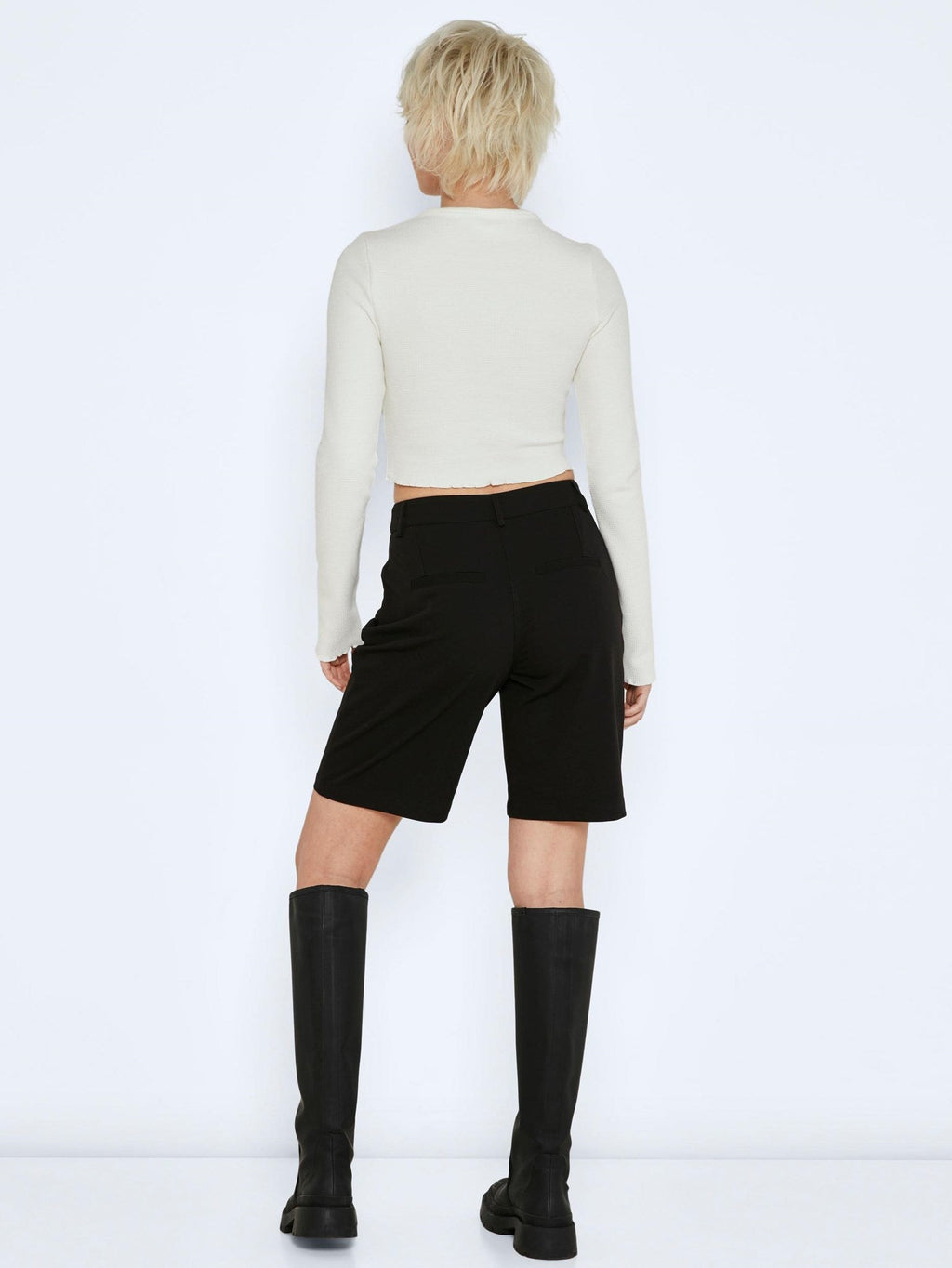 Drew High Wide Shorts - noir