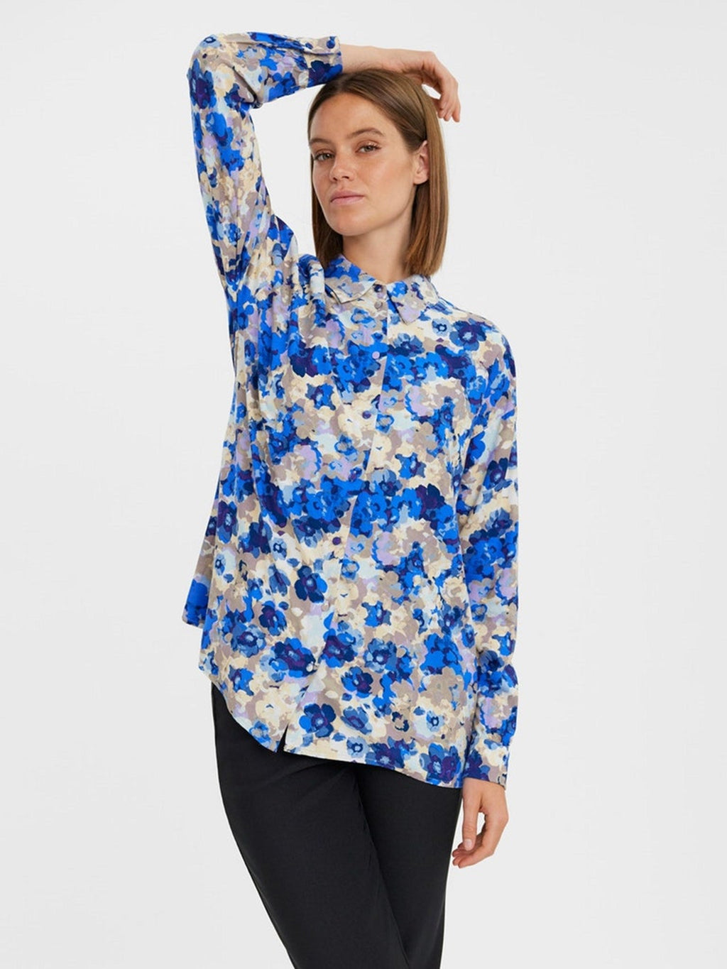 Shirt Elly Longsleeve - Bleu nautique