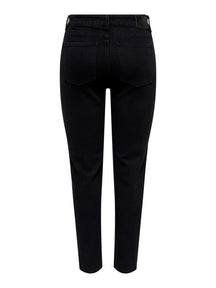 Emily High Waist Jeans - Black Denim