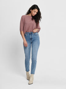 Emily High Waist Jeans - Medium Blue