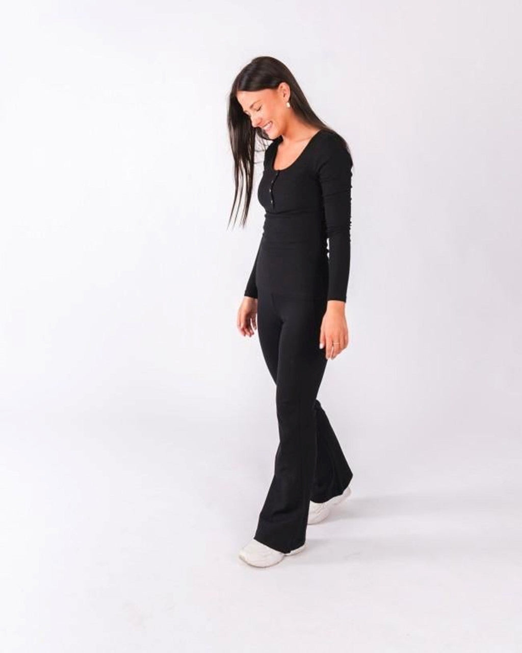 Fever Flared Pants - Black (with width)