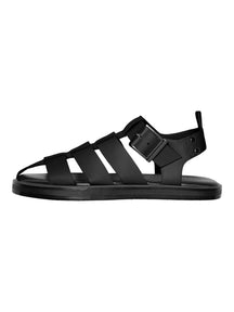 Gitta Leather Sandal - Black