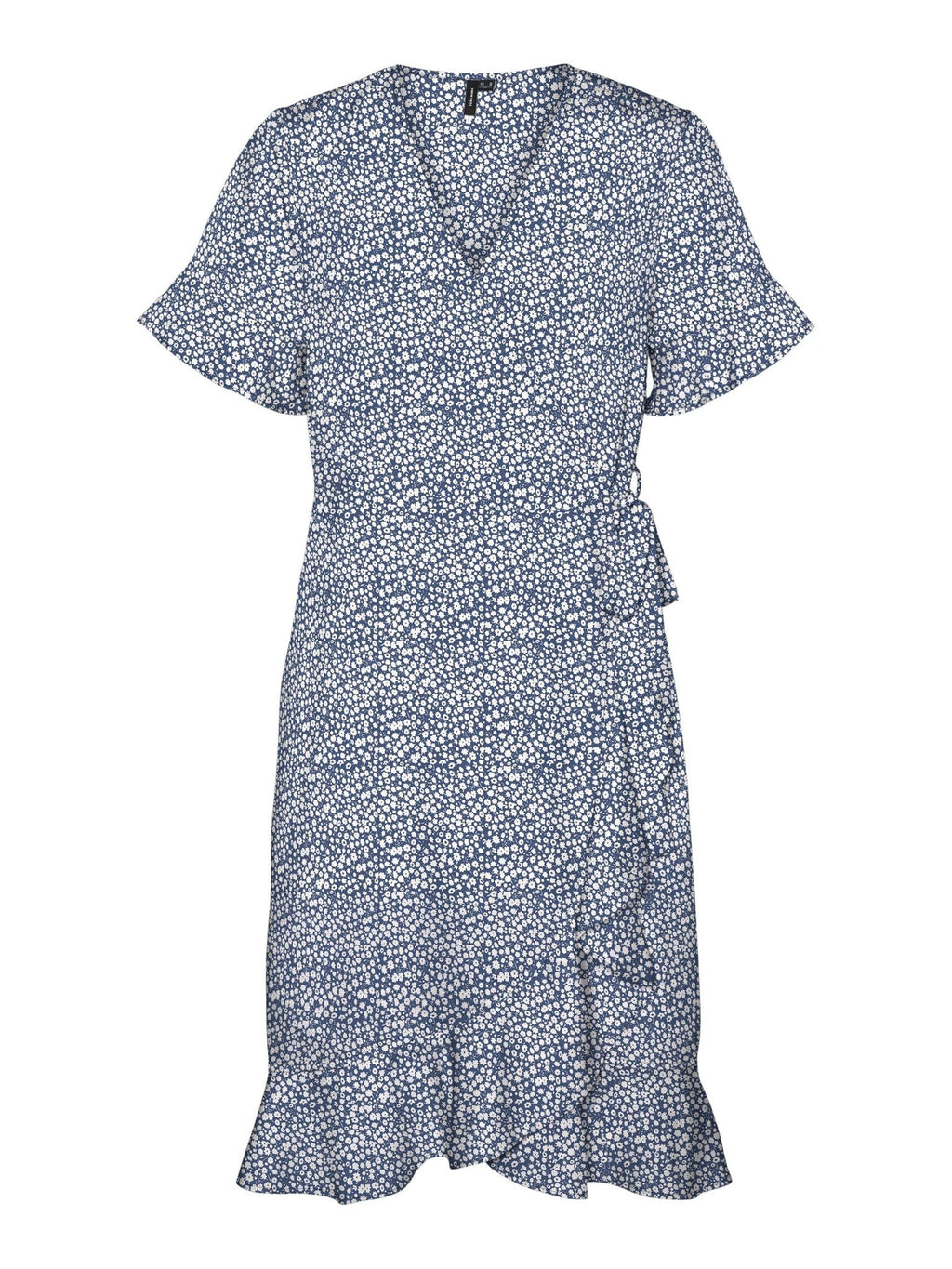 Henna Mini Wrap Dress - China Blue