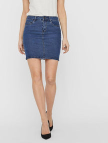 Hot Seven Skirt - Blue Denim