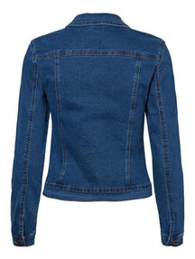 Veste en jean de soja chaud - denim bleu moyen