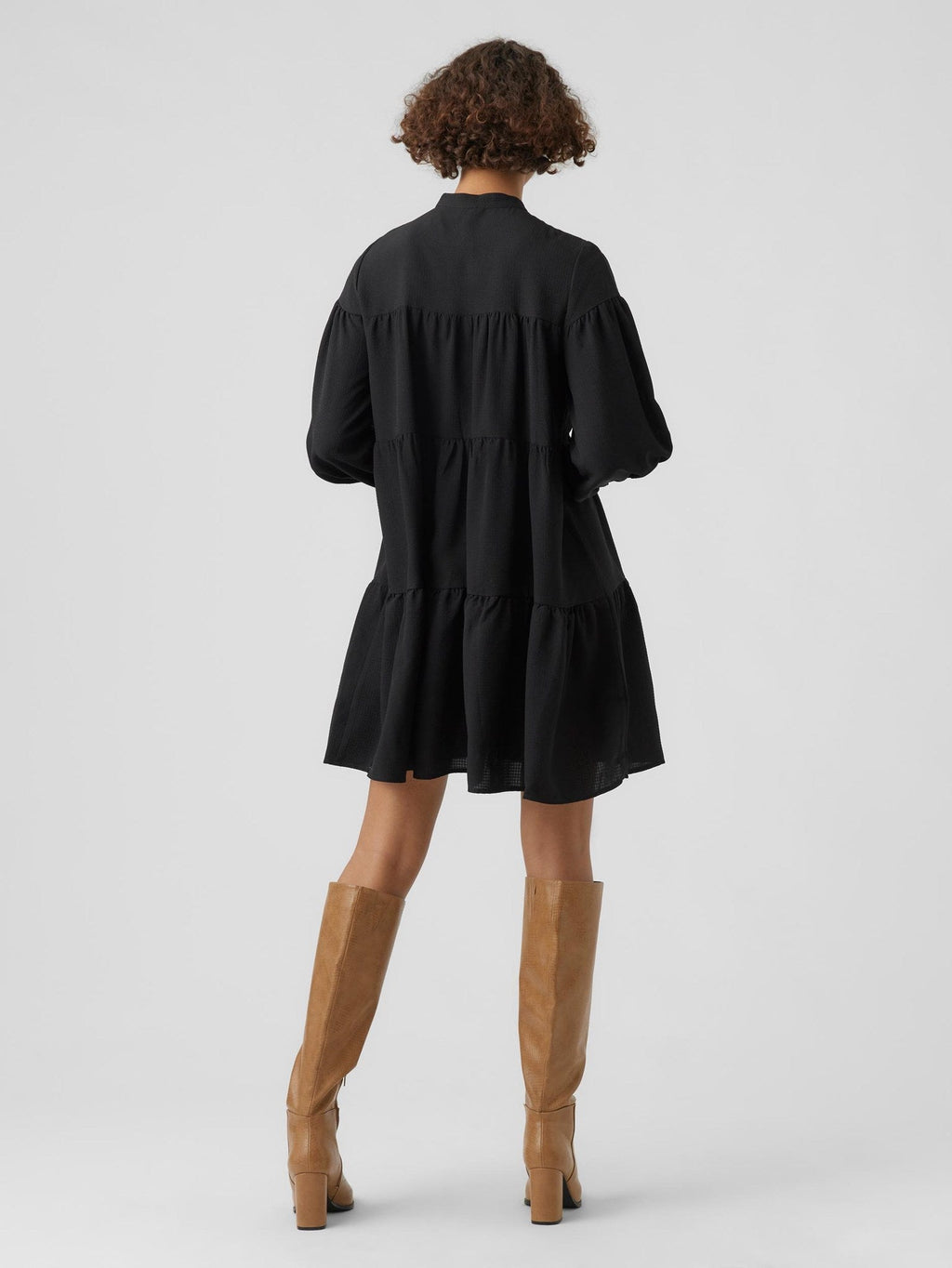 Hyms Long Sleeve Dress - Black