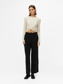 Jamie Cropped Top - Sandshell