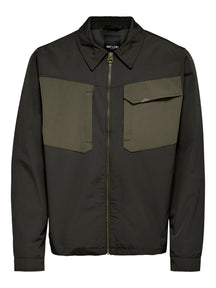 Jacket Jayden Zipper - tourbe