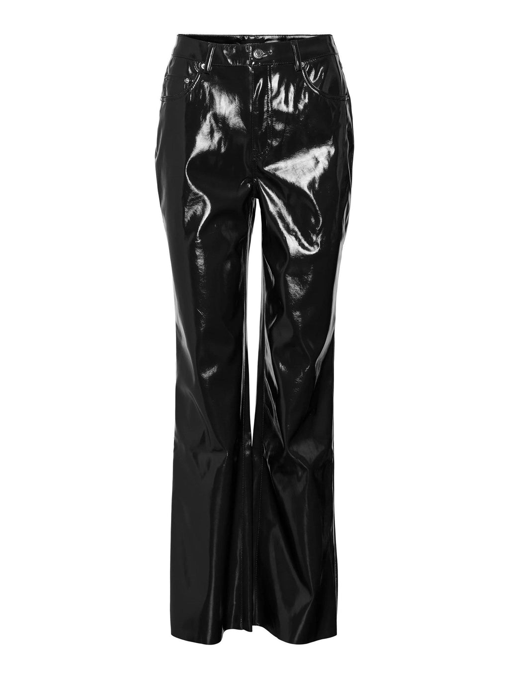 Kithy Loose Glossy Pants - Black