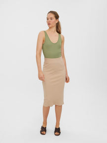 Lavender High Waist Pencil Skirt - Nomad