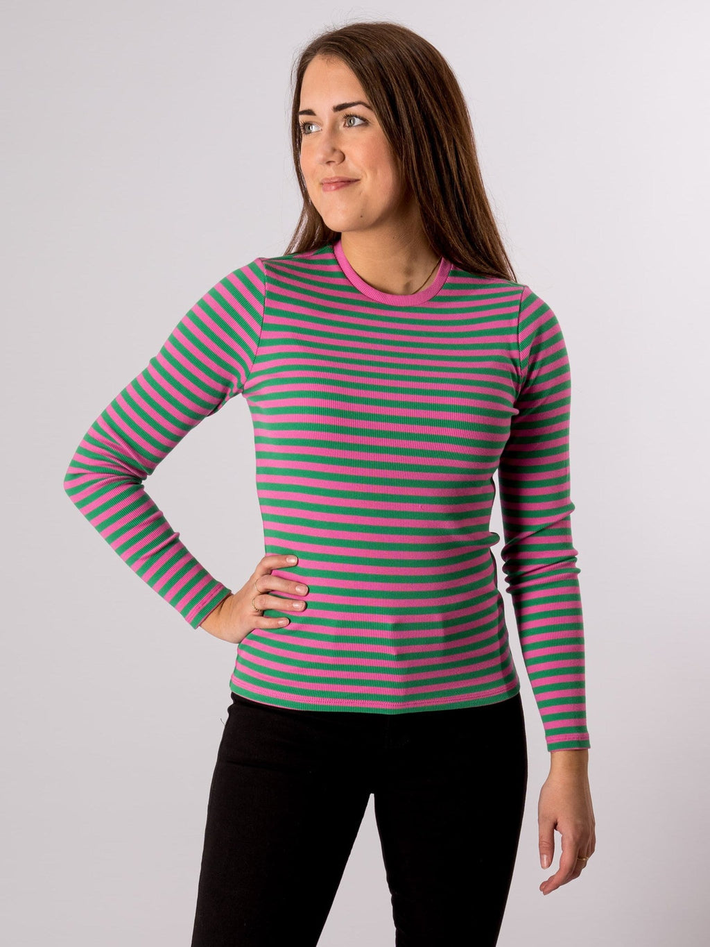 Ligne Pull à manches longues - Super Pink / Jelly Bean