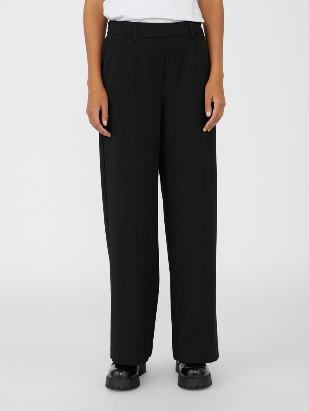 Pantalon large lisa - noir