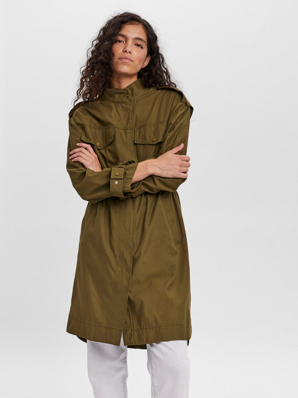 Luxa Coat - Olive foncée